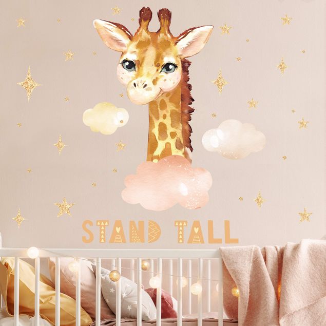 Wall stickers giraffe Watercolor Giraffe - Stand Tall