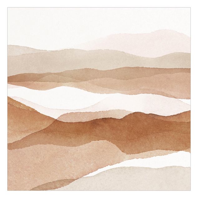 Wallpapers brown Landscape In Watercolour Sandy Hills
