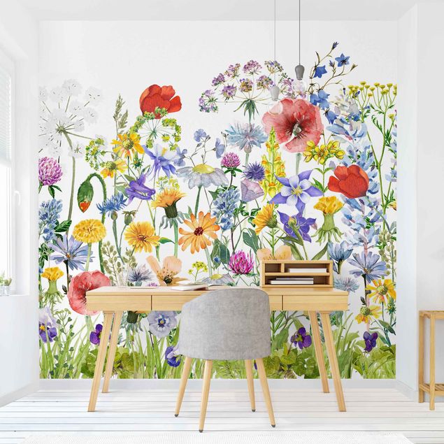 Wallpapers flower Watercolour Flower Meadow