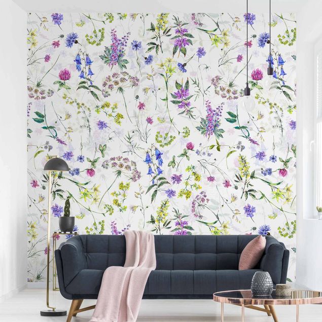 Wallpapers patterns Watercolour Wild Flowers