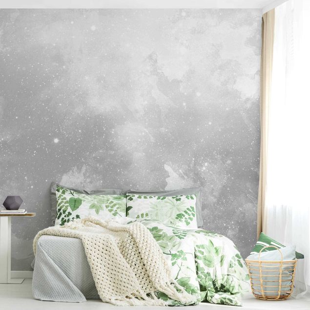 Wallpapers modern Watercolour Grey Galaxy