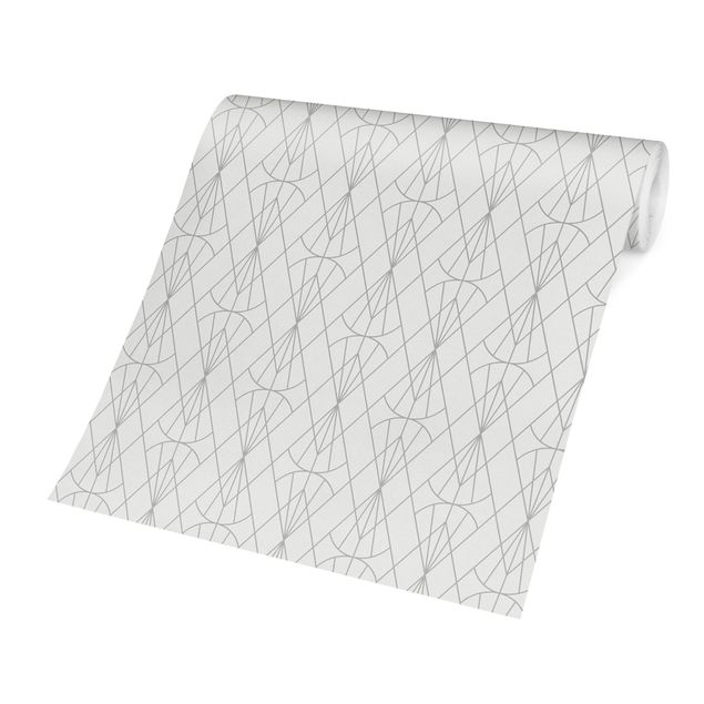 Wallpapers patterns Art Deco Diamond Pattern In Gray XXL