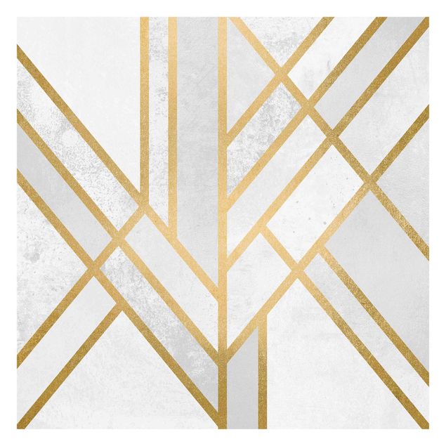 Elisabeth Fredriksson poster Art Deco Geometry White Gold