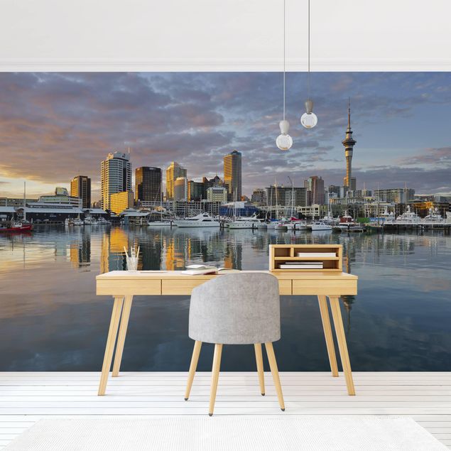 Wallpapers sky Auckland Skyline Sunset