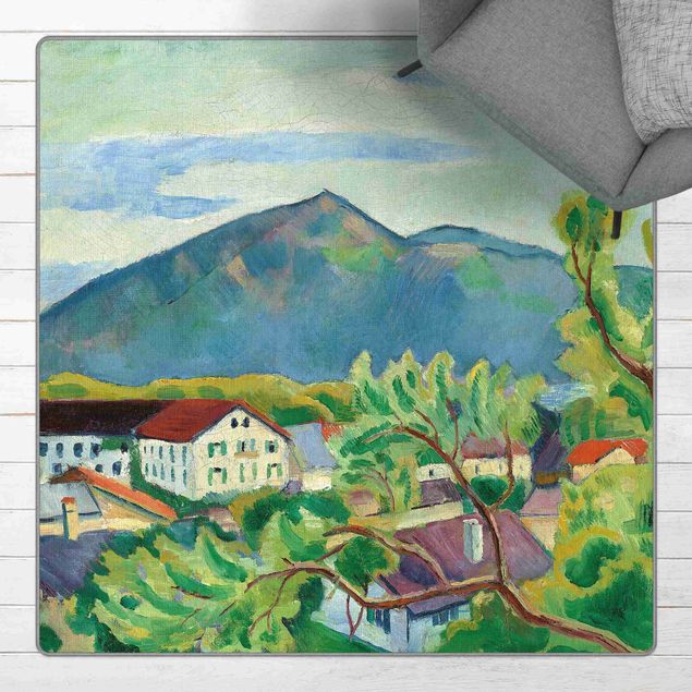 Art styles August Macke - Landscape At Tegernsee In Spring