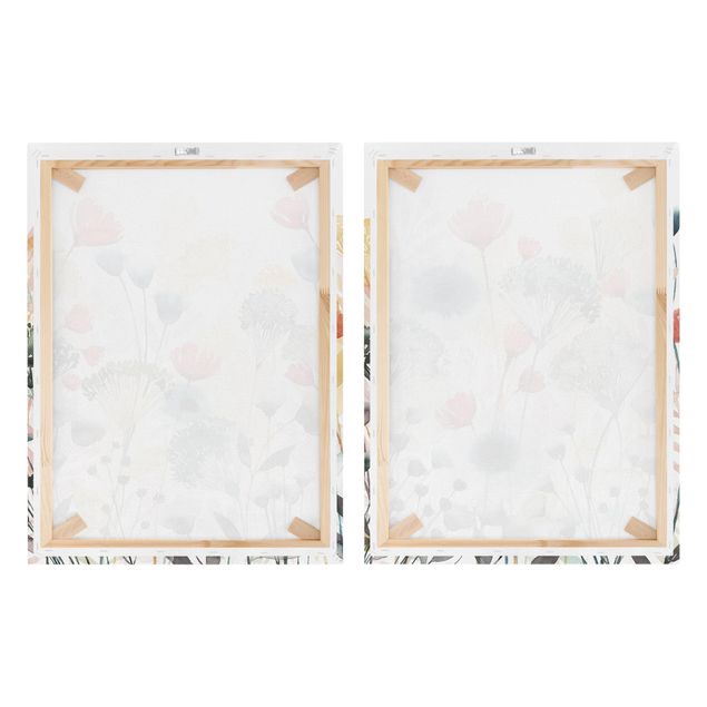 Canvas wall art Wildflowers In Summer Set I