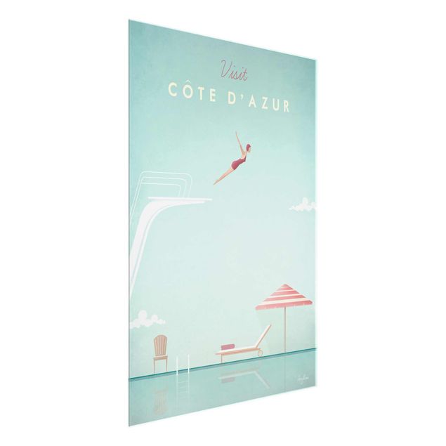 Sea prints Travel Poster - Côte D'Azur