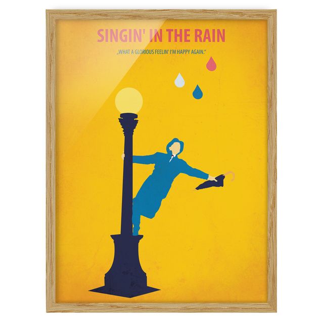 Vintage framed pictures Film Poster Singing In The Rain