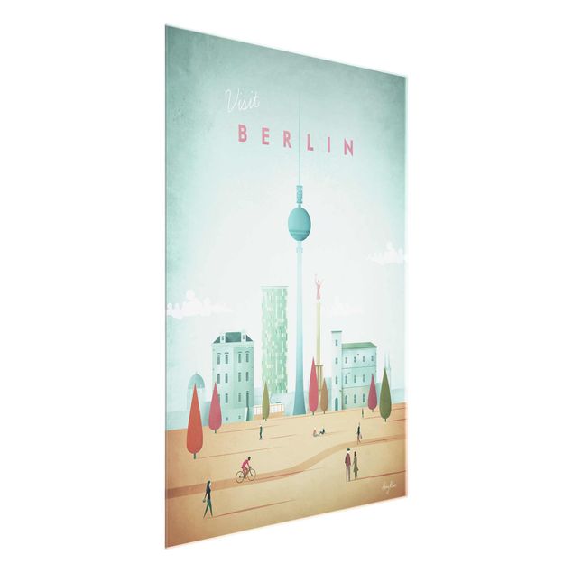 Glass prints architecture and skylines Travel Poster - Berlin
