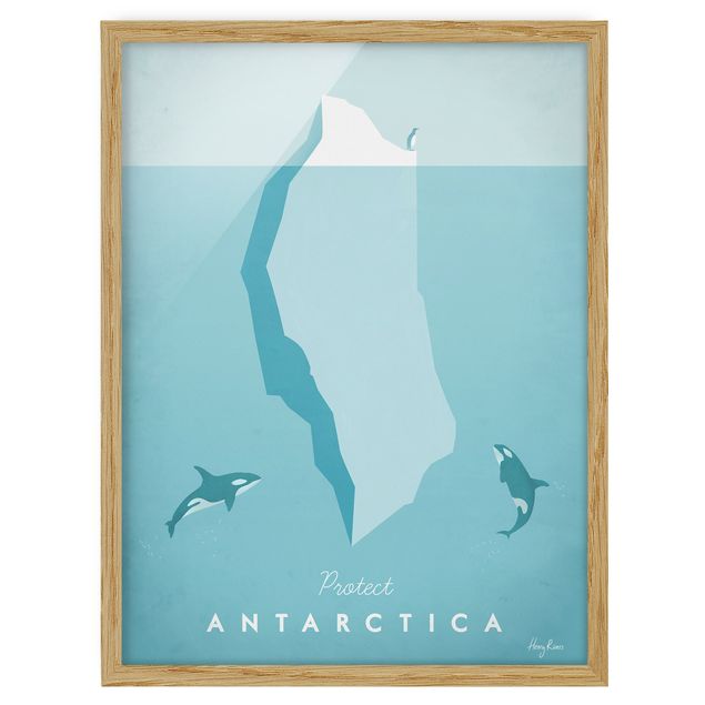 Landscape canvas prints Travel Poster - Antarctica