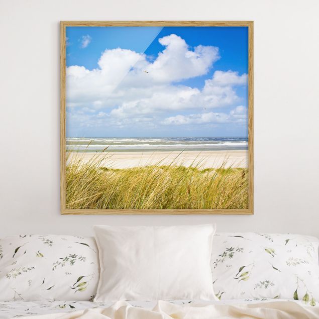 Framed beach pictures At The North Sea Coast