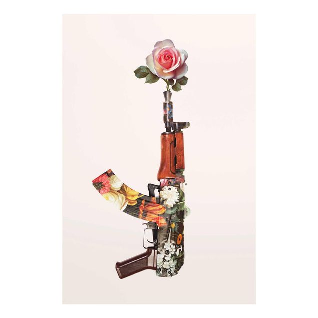 Art posters Weapon With Rose