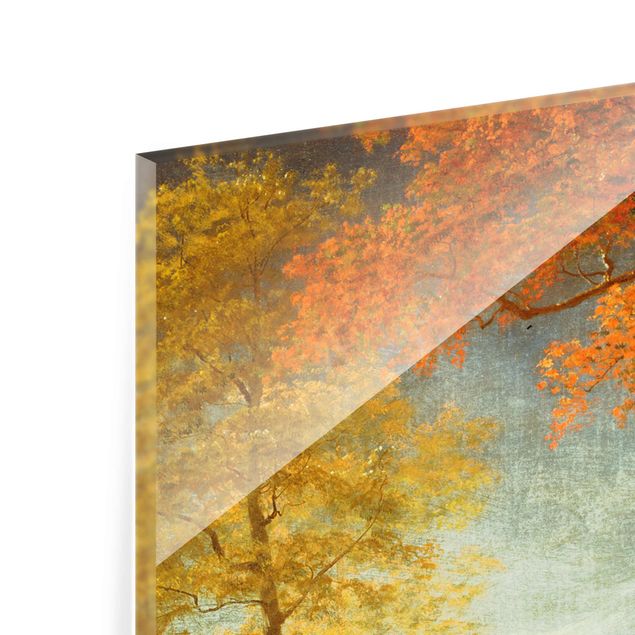 Trees on canvas Albert Bierstadt - Autumn In Oneida County, New York