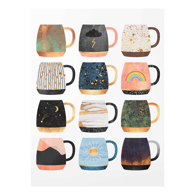 Prints coffee Favorite Mugs With Gold