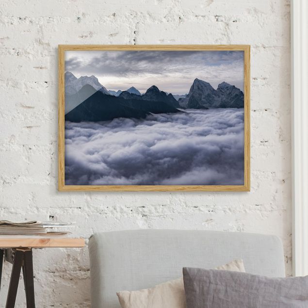 Landscape canvas prints Sea Of ​​Clouds In The Himalayas