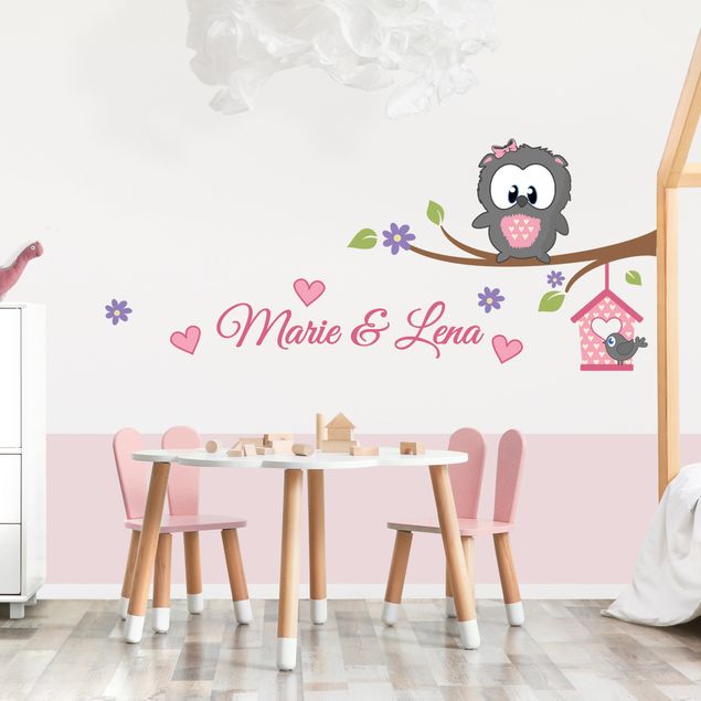 Wall stickers owl BABEULE GIRL