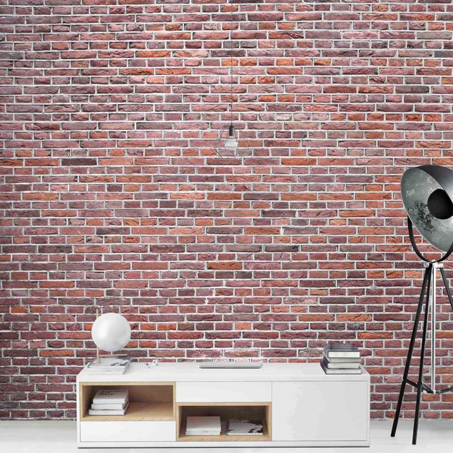 Wallpapers patterns Brick Wall Red