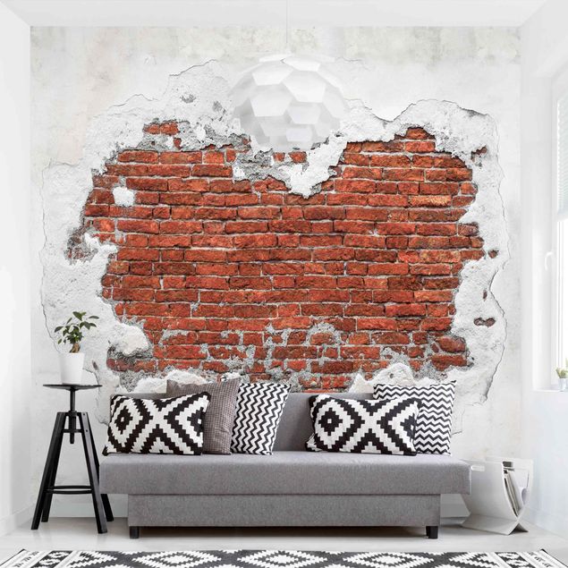 Wallpapers brick Brick Wall Shabby Plaster