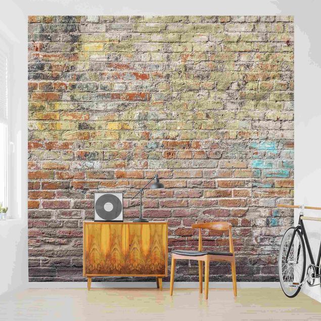 Wallpapers brick Brick Wall With Shabby Colouring