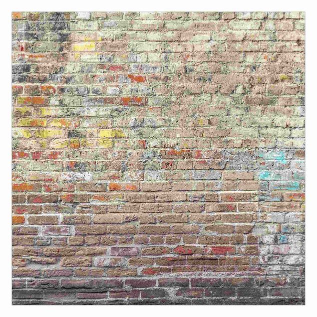 Wallpapers industrial Brick Wall With Shabby Colouring