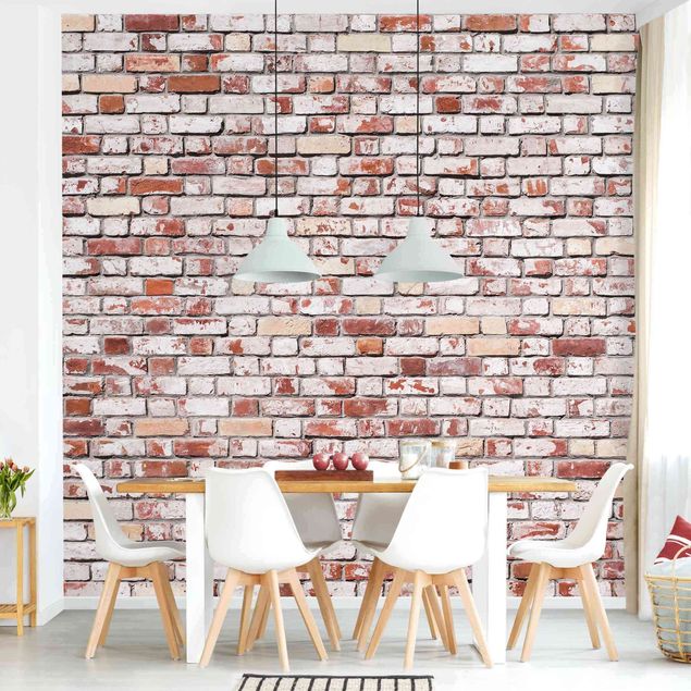 Kitchen Brick Wall Shabby Rustic