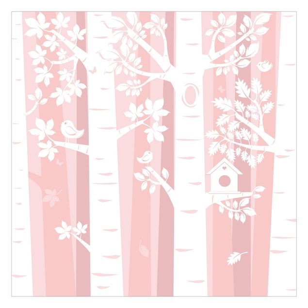 Self adhesive wallpapers Trees In The Forest Pink