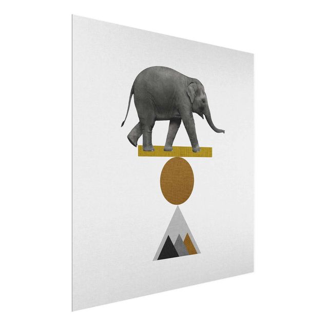 Prints modern Art Of Balance Elephant