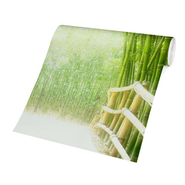 Wallpapers green Bamboo Way