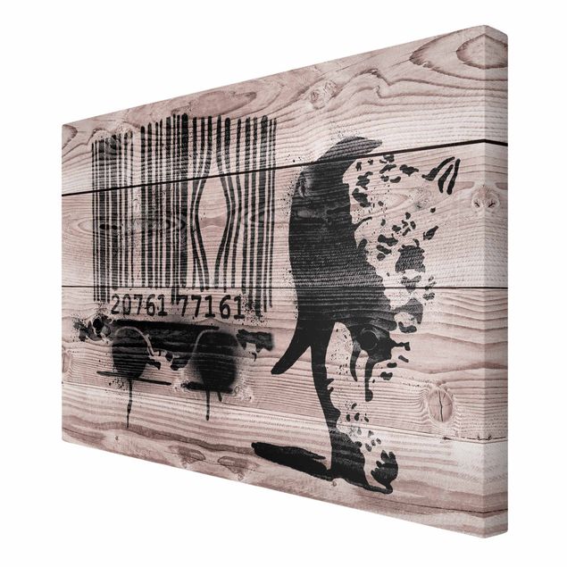 Canvas print - Banksy - Barcode Leopard