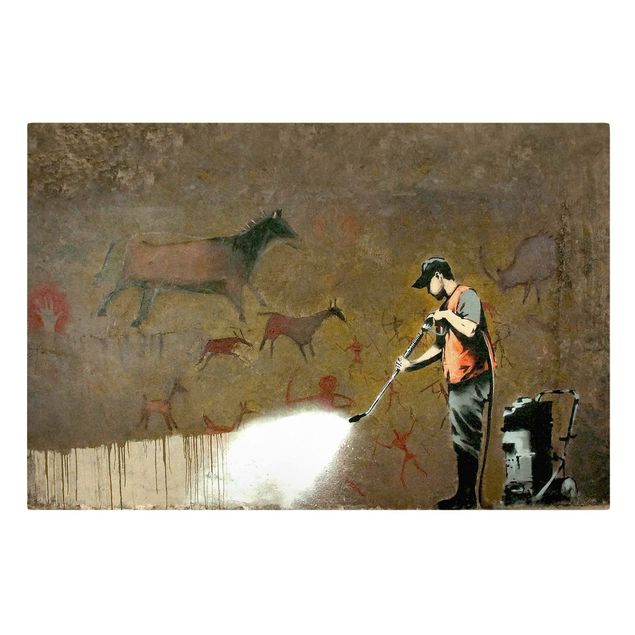 Wall art prints Street Cleaner - Brandalised ft. Graffiti by Banksy