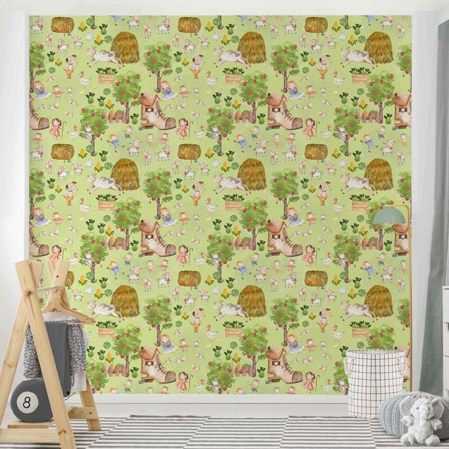 Wallpapers patterns Farm Illustration With Sheep