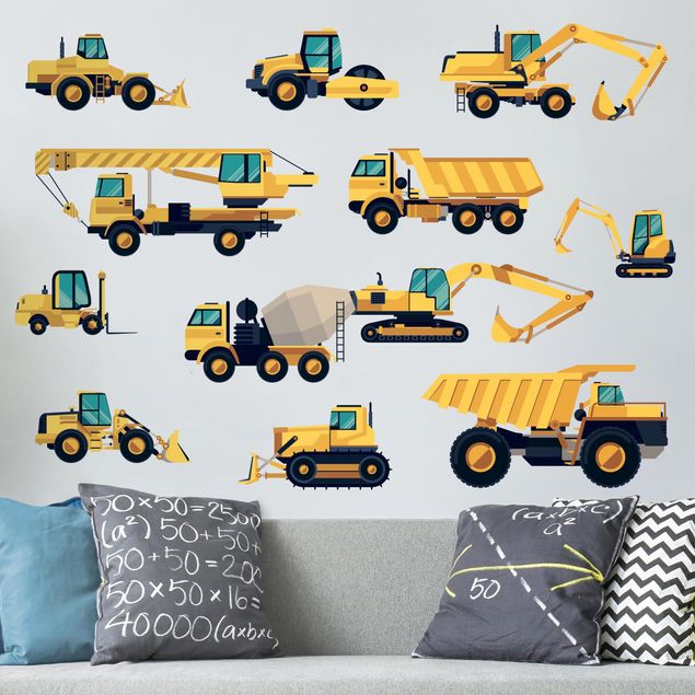 Wall stickers construction-site Construction sites set