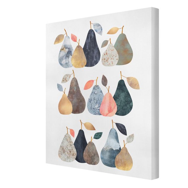 Fruit canvas Collage Golden Pears