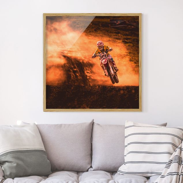 Contemporary art prints Motocross In The Dust