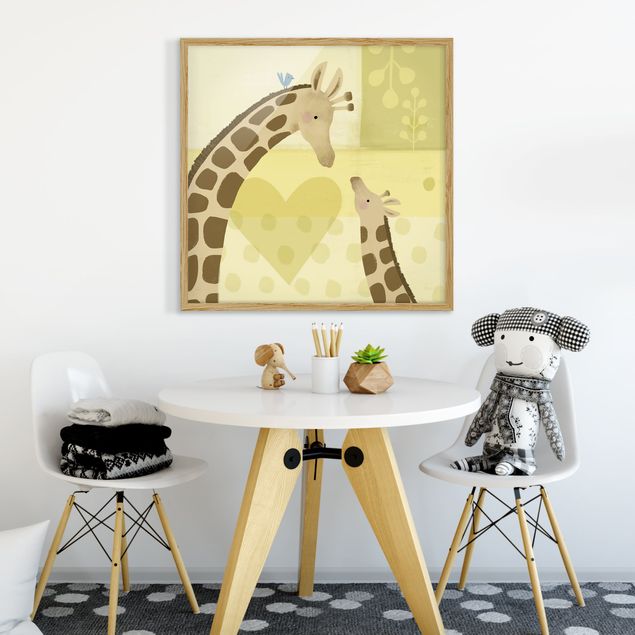 Animal canvas Mum And I - Giraffes
