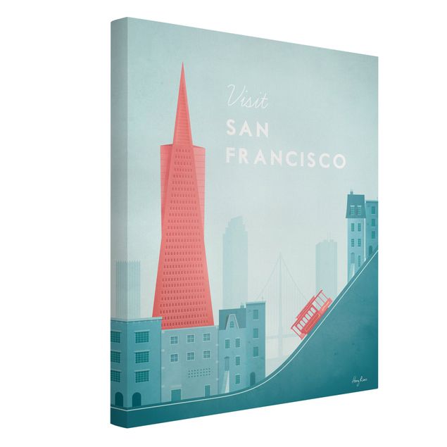 Vintage wall art Travel Poster - San Francisco