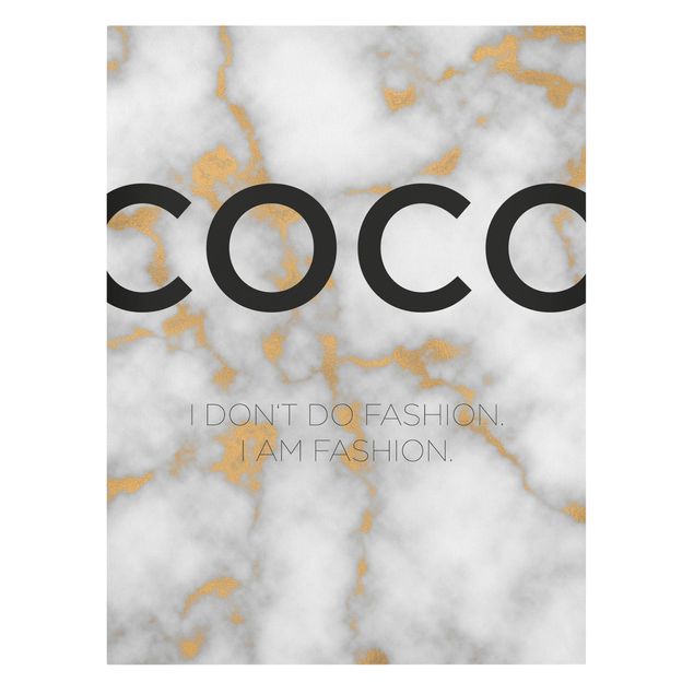 Canvas quotes Coco - I Dont Do Fashion