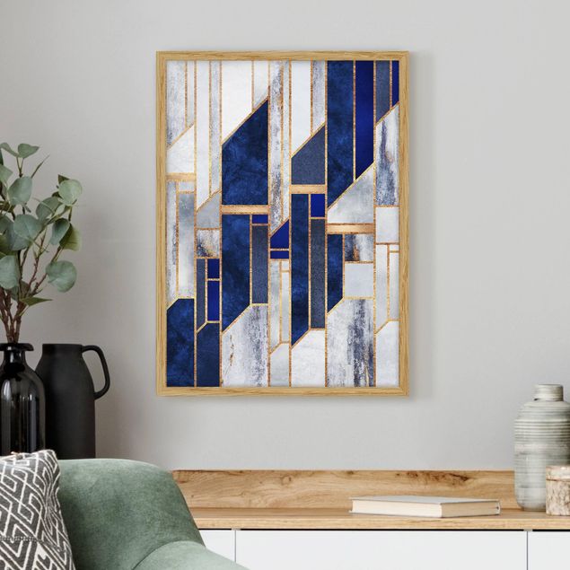 Art posters Geometric Shapes With Gold
