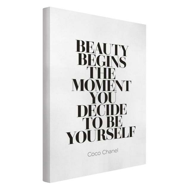 Modern art prints Be yourself Coco Chanel
