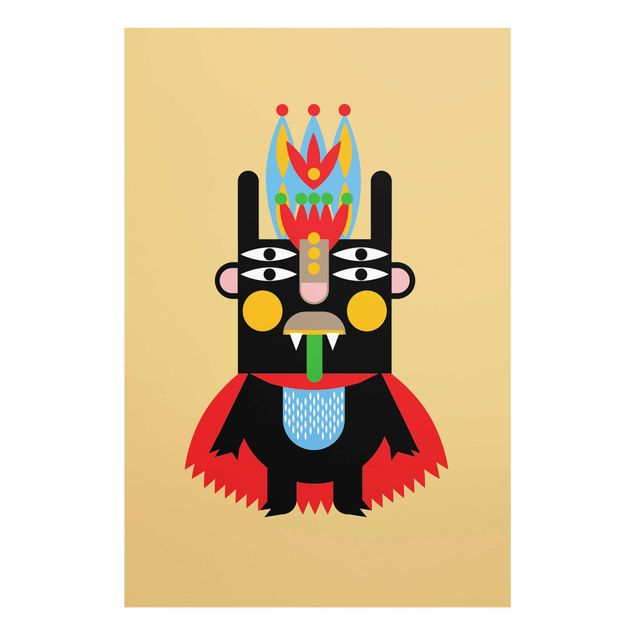 Prints animals Collage Ethno Monster - King