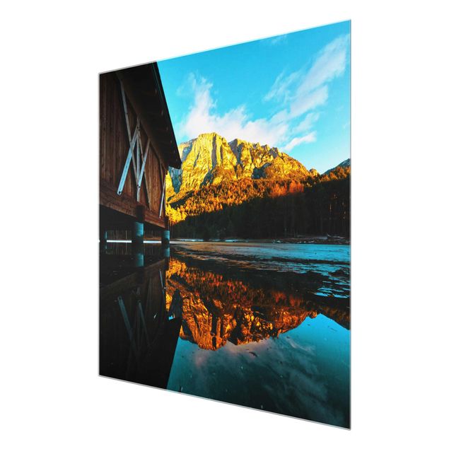 Contemporary art prints Reflected Mountains In the Dolomites
