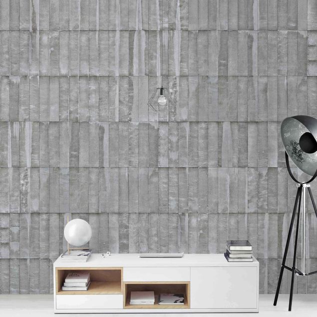 Modern wallpaper designs Concrete Brick Wallpaper