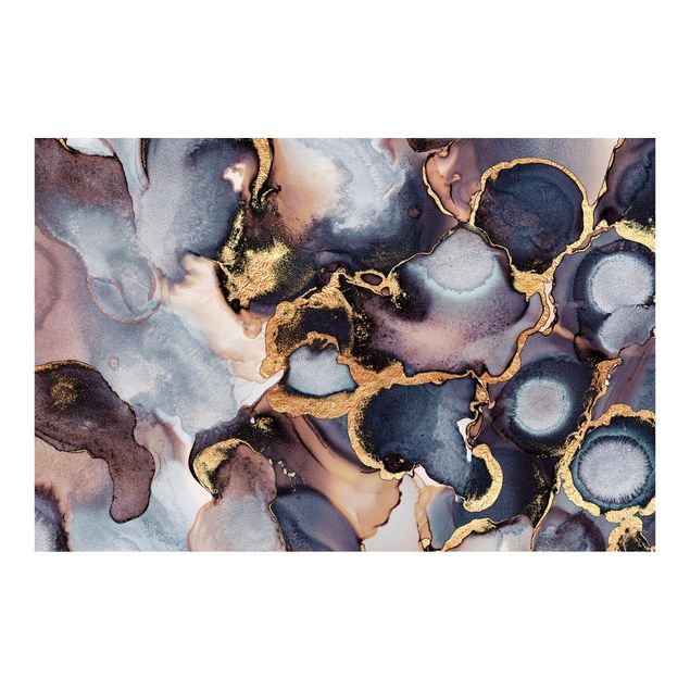 Wallpapers patterns Marble Watercolour With Gold