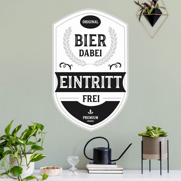 Wall stickers welcome Beer - enjoy free