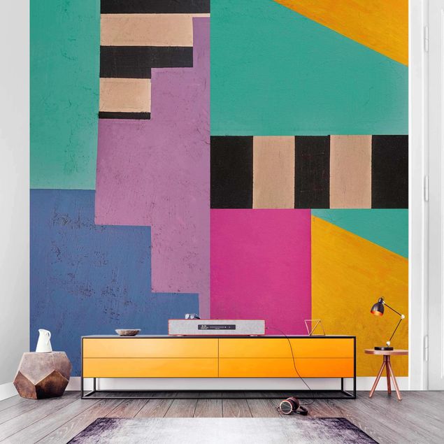 Wallpapers patterns Big Bold Color Block Concrete