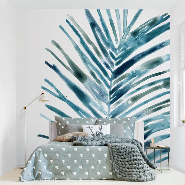 Contemporary wallpaper Blue Tropical Jewel II
