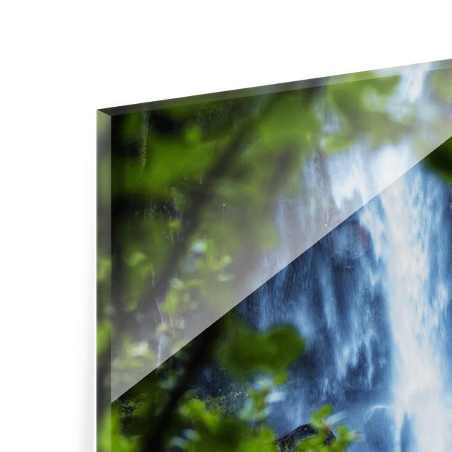 Prints green View Of Waterfall