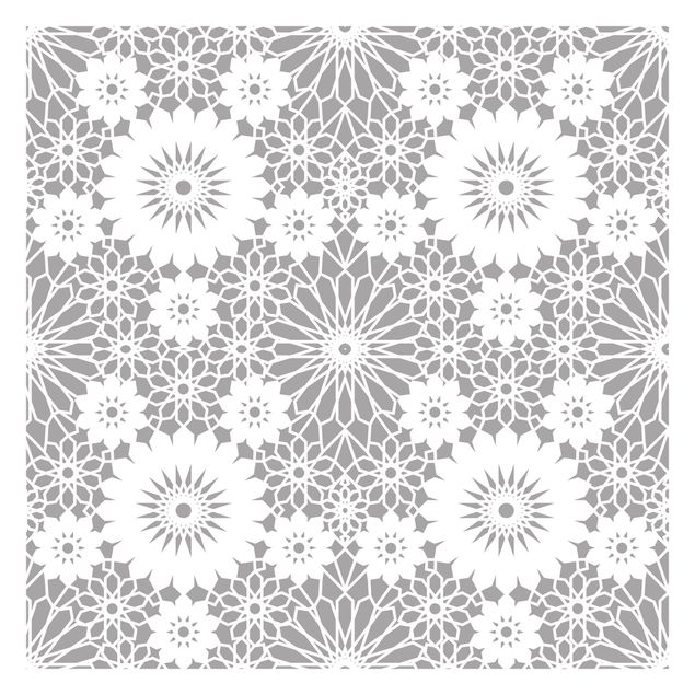 Wallpapers patterns Flower Mandala In Light Grey