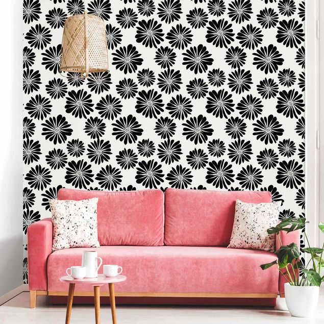 Wallpapers flower Flower Pattern Hawaii In Black