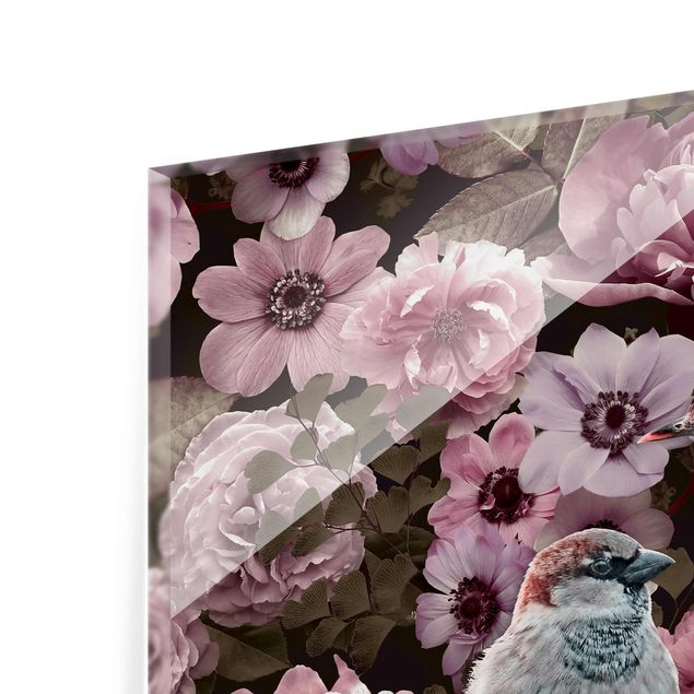 Andrea Haase Floral Paradise Sparrow In Antique Pink